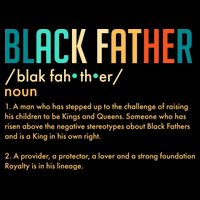Definition Of A Black Father  Women's Crop Top Tee
