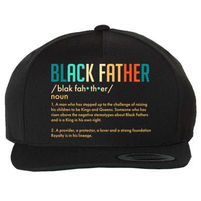 Definition Of A Black Father  Wool Snapback Cap