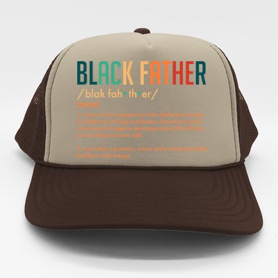 Definition Of A Black Father  Trucker Hat