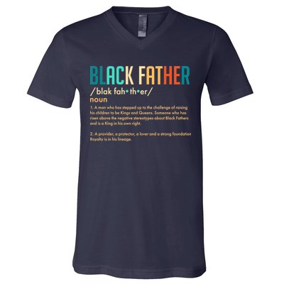 Definition Of A Black Father  V-Neck T-Shirt