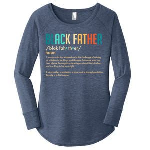 Definition Of A Black Father  Women's Perfect Tri Tunic Long Sleeve Shirt