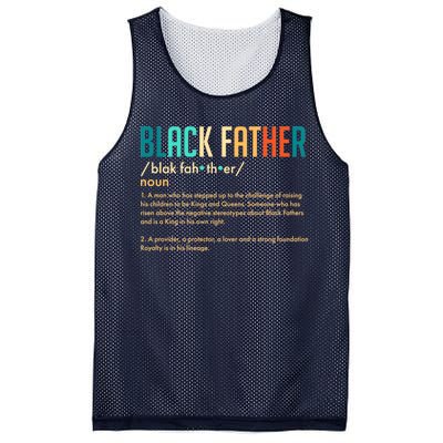 Definition Of A Black Father  Mesh Reversible Basketball Jersey Tank