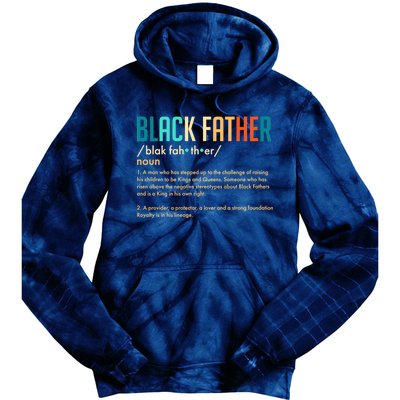 Definition Of A Black Father  Tie Dye Hoodie