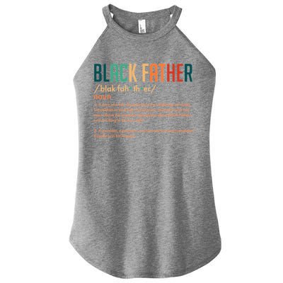 Definition Of A Black Father  Women's Perfect Tri Rocker Tank