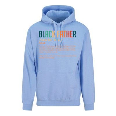 Definition Of A Black Father  Unisex Surf Hoodie