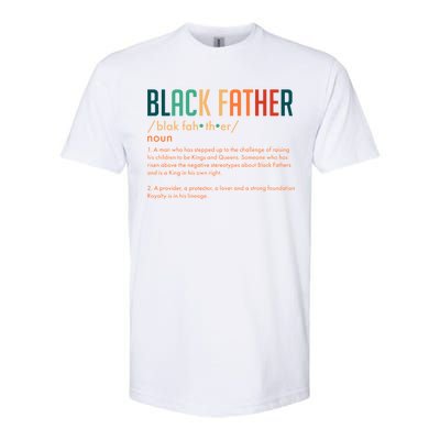 Definition Of A Black Father  Softstyle CVC T-Shirt