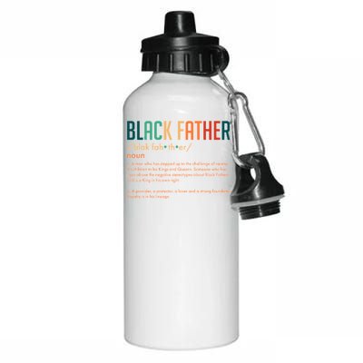 Definition Of A Black Father  Aluminum Water Bottle