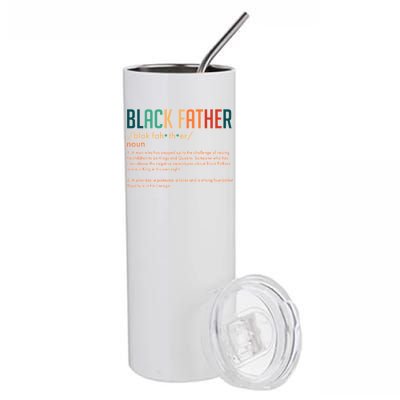 Definition Of A Black Father  Stainless Steel Tumbler