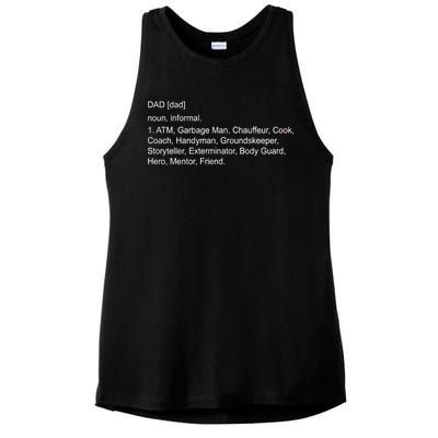 Definition Of A Dad Ladies PosiCharge Tri-Blend Wicking Tank