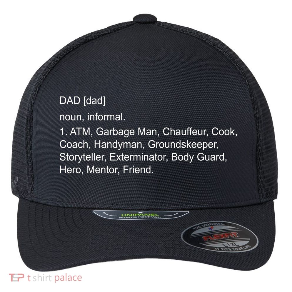 Definition Of A Dad Flexfit Unipanel Trucker Cap