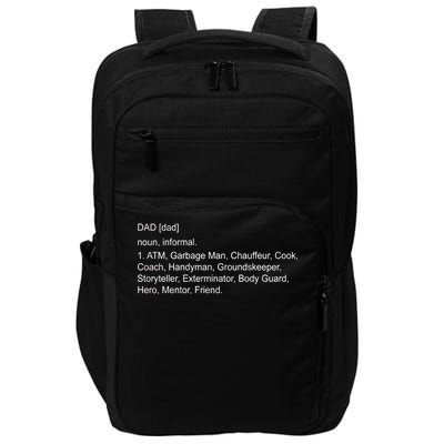 Definition Of A Dad Impact Tech Backpack