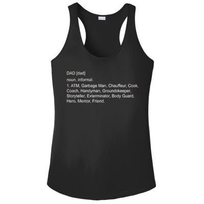 Definition Of A Dad Ladies PosiCharge Competitor Racerback Tank