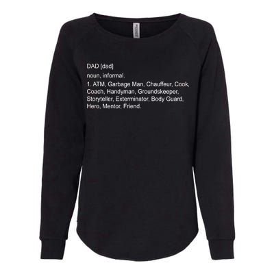 Definition Of A Dad Womens California Wash Sweatshirt