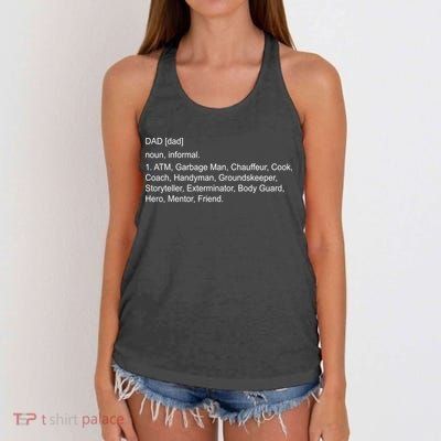 Definition Of A Dad Women's Knotted Racerback Tank