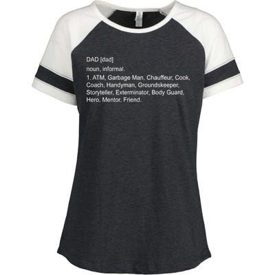 Definition Of A Dad Enza Ladies Jersey Colorblock Tee