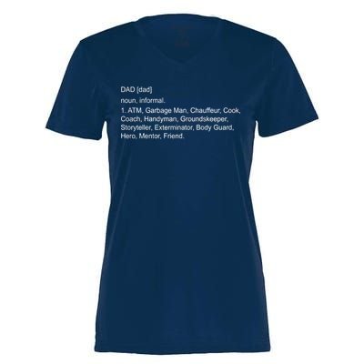 Definition Of A Dad Women's Momentum V-Neck T-Shirt