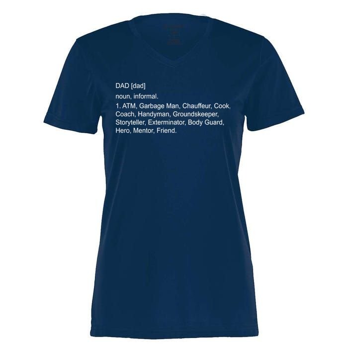 Definition Of A Dad Women's Momentum V-Neck T-Shirt