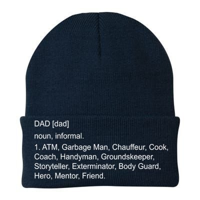 Definition Of A Dad Knit Cap Winter Beanie