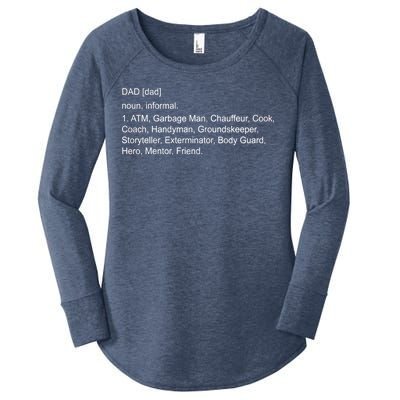 Definition Of A Dad Women's Perfect Tri Tunic Long Sleeve Shirt