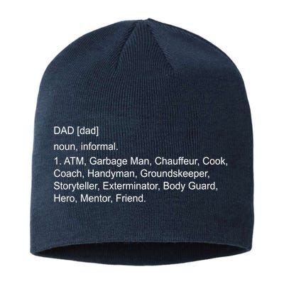 Definition Of A Dad Sustainable Beanie