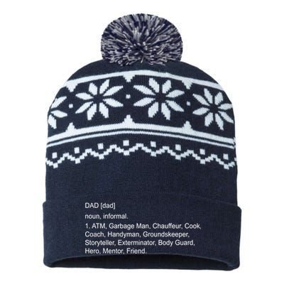 Definition Of A Dad USA-Made Snowflake Beanie