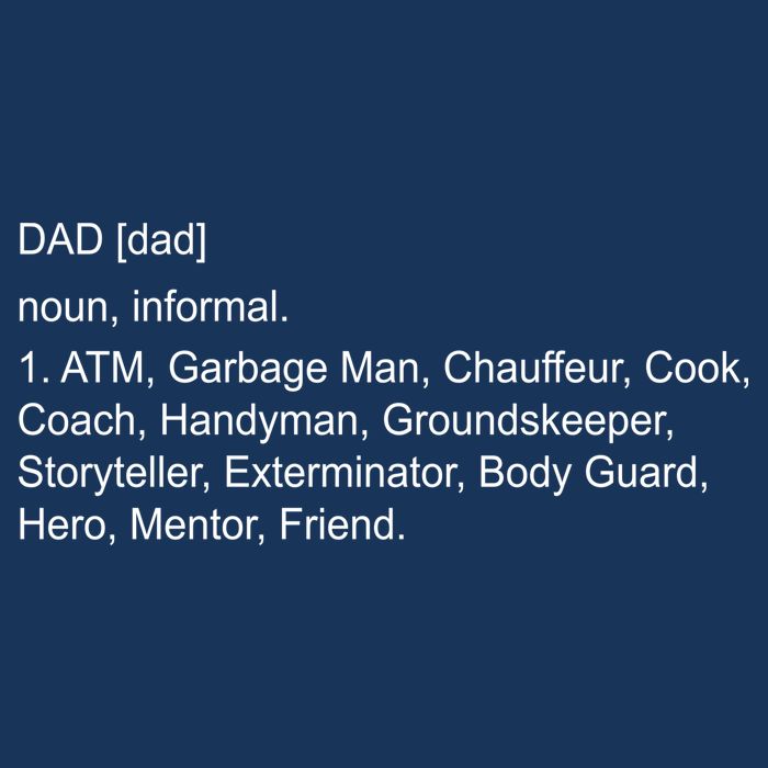 Definition Of A Dad Golf Towel