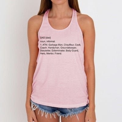 Definition Of A Dad Women's Knotted Racerback Tank