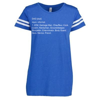 Definition Of A Dad Enza Ladies Jersey Football T-Shirt