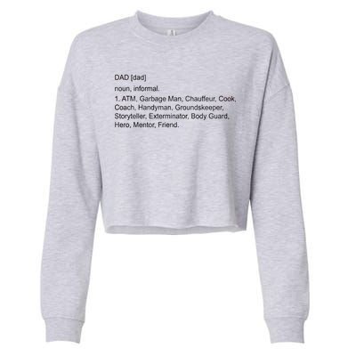 Definition Of A Dad Cropped Pullover Crew