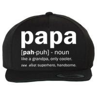 Definition Of A Papa Wool Snapback Cap