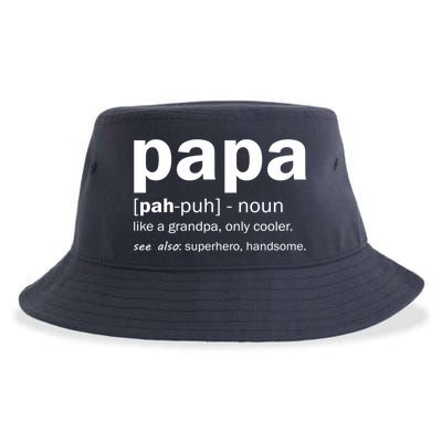 Definition Of A Papa Sustainable Bucket Hat