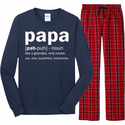 Definition Of A Papa Long Sleeve Pajama Set