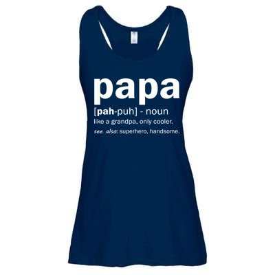 Definition Of A Papa Ladies Essential Flowy Tank