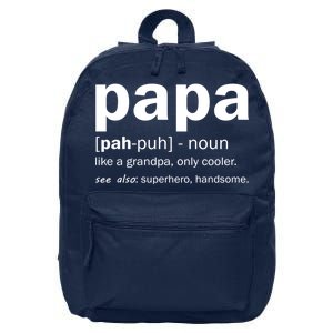 Definition Of A Papa 16 in Basic Backpack