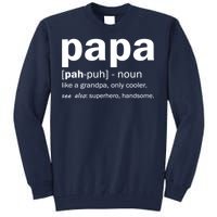 Definition Of A Papa Tall Sweatshirt