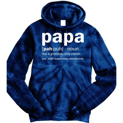 Definition Of A Papa Tie Dye Hoodie