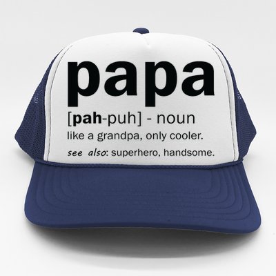 Definition Of A Papa Trucker Hat