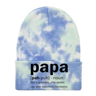 Definition Of A Papa Tie Dye 12in Knit Beanie