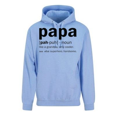 Definition Of A Papa Unisex Surf Hoodie