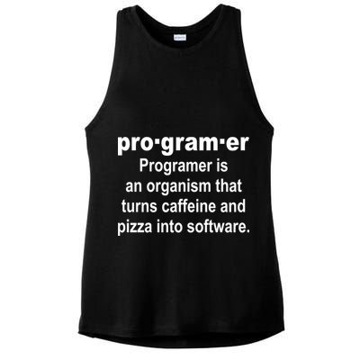 Definition of A Programmer Ladies PosiCharge Tri-Blend Wicking Tank