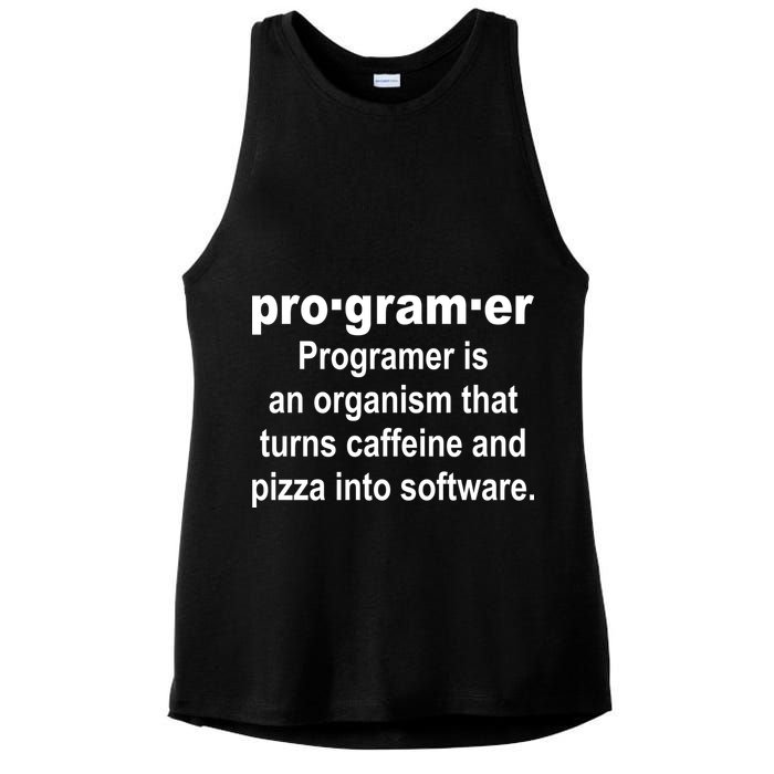 Definition of A Programmer Ladies PosiCharge Tri-Blend Wicking Tank