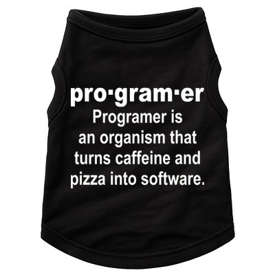 Definition of A Programmer Doggie Tank