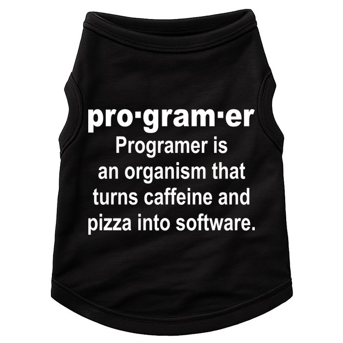 Definition of A Programmer Doggie Tank
