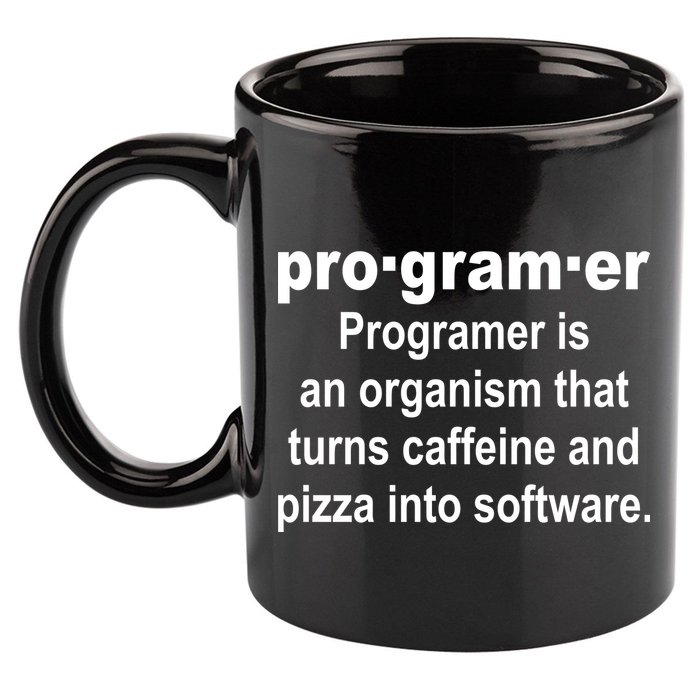 Definition of A Programmer 11oz C Handle Ceramic Mug
