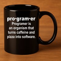 Definition of A Programmer 11oz C Handle Ceramic Mug