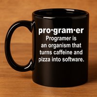Definition of A Programmer 11oz C Handle Ceramic Mug