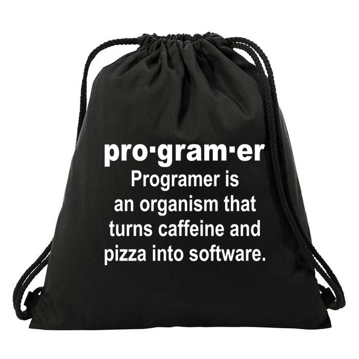Definition of A Programmer Drawstring Bag
