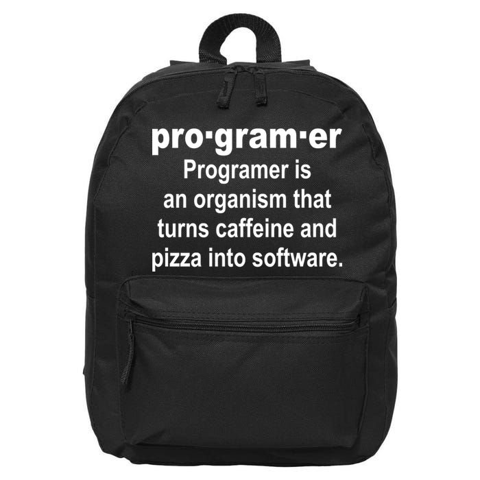 Definition of A Programmer 16 in Basic Backpack