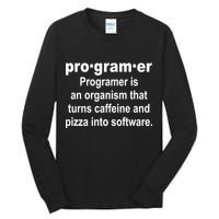 Definition of A Programmer Tall Long Sleeve T-Shirt