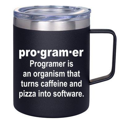 Definition of A Programmer 12oz Stainless Steel Coffee Mug